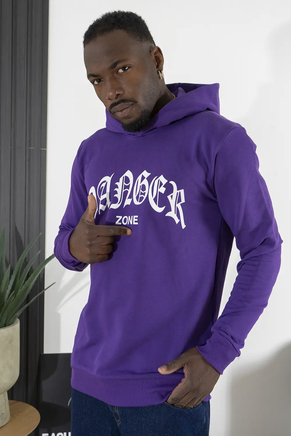 Felpa Uomo Stampa ''Danger'' Art. Fe147