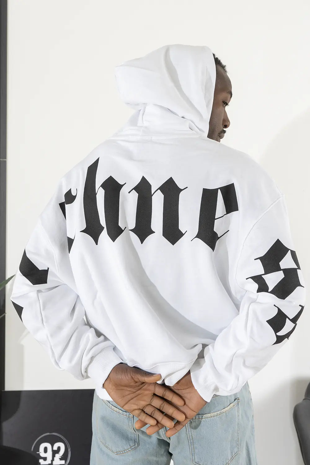 Felpa Uomo Boxy fit Con Stampa ''Richness'' Art. Fe151