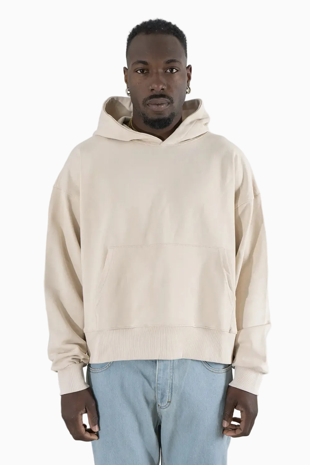 Felpa Uomo Crop fit Con Stampa ''Richness'' Art. Fe151