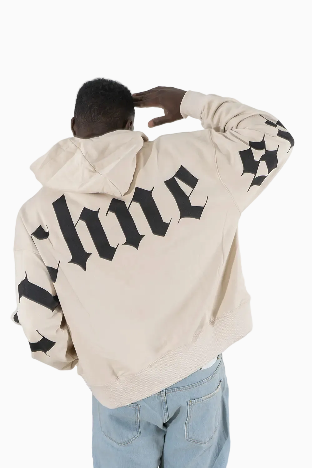 Felpa Uomo Crop fit Con Stampa ''Richness'' Art. Fe151