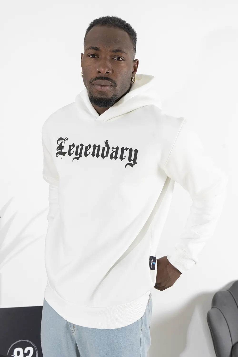 Felpa Uomo Cappuccio Con Doppia Manica ''Legendary'' Art. FE178