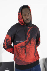 Felpa Uomo Sublimatica Red Art. Fe168