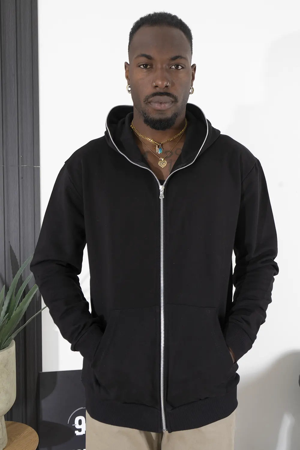 Felpa Uomo Con Zip Stampa Retro Art. Fe152