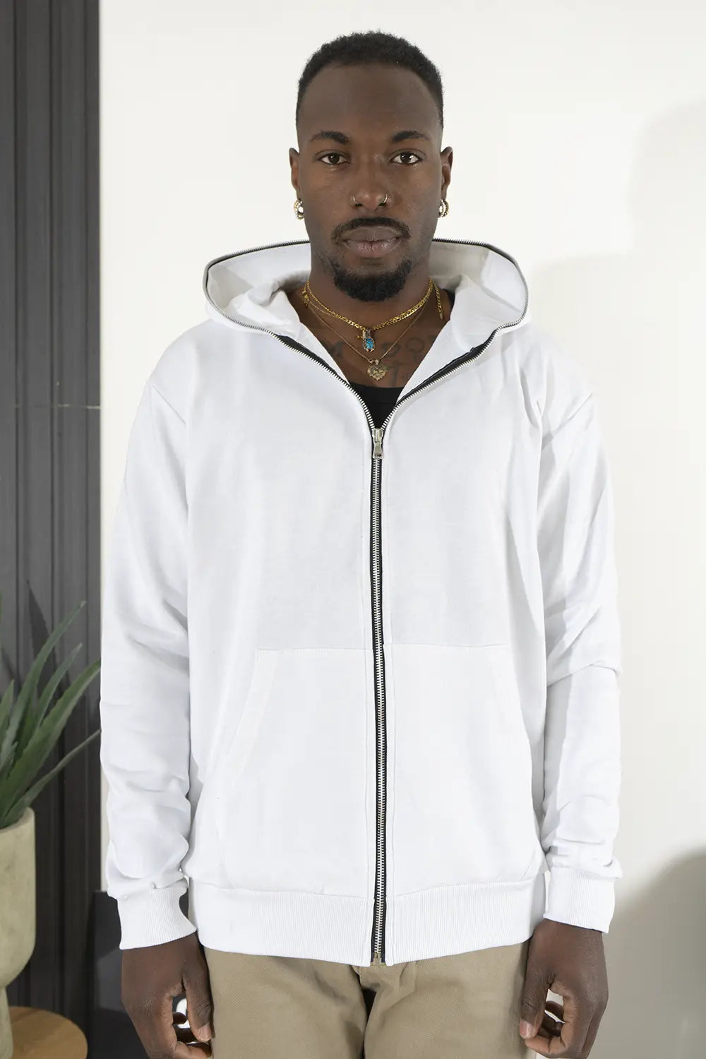 Felpa Uomo Con Zip Stampa Retro Art. Fe152