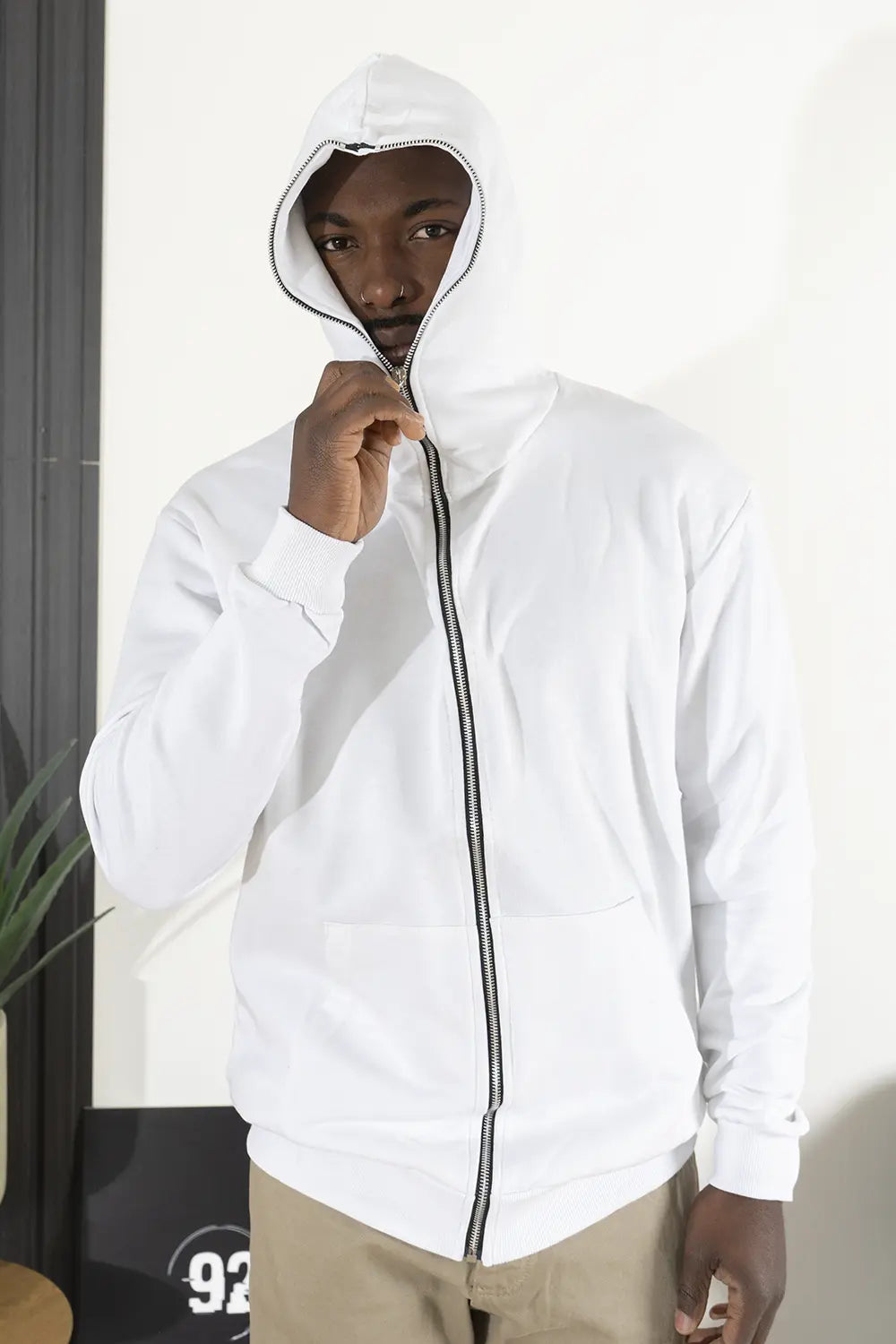 Felpa Uomo Con Zip Stampa Retro Art. Fe152