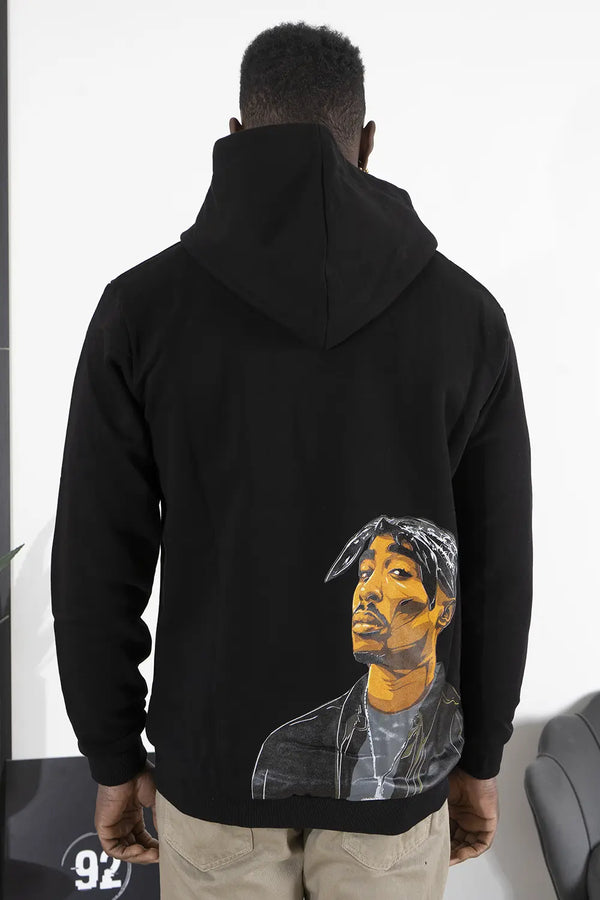Felpa Uomo Con Cappuccio ''Thug Life'' Art. Fe128