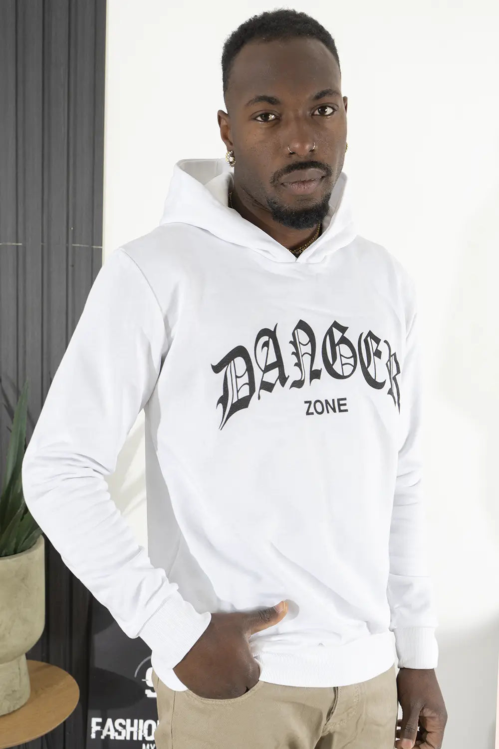 Sweat-shirt homme imprimé ''Danger'' Art. Fe147