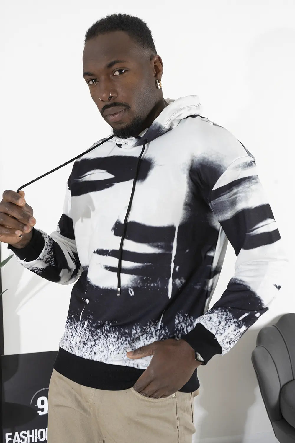 Felpa Uomo Sublimatica White Art. Fe167