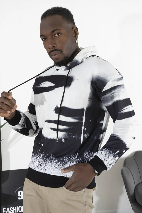 Felpa Uomo Sublimatica White Art. Fe167
