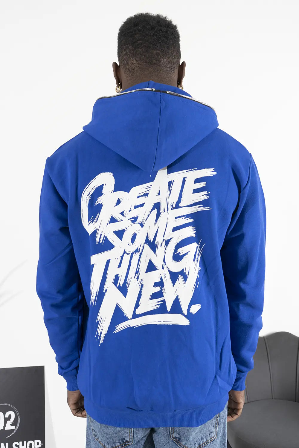 Felpa Uomo Con Zip Stampa Retro Art. Fe152