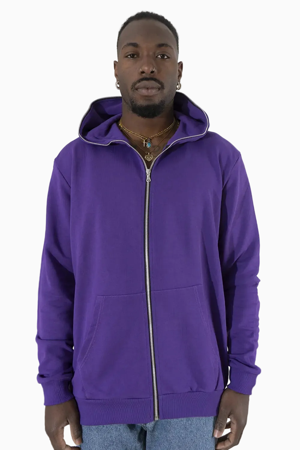 Felpa Uomo Con Zip Stampa Retro Art. Fe152