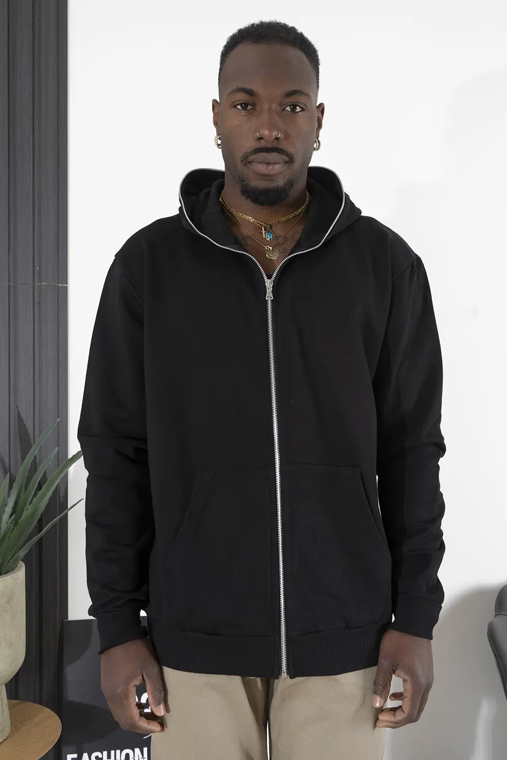 Felpa Uomo Con Zip Stampa Retro Art. Fe152