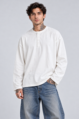 Longsleeve Serafino Con Bottoni Art. Ts331