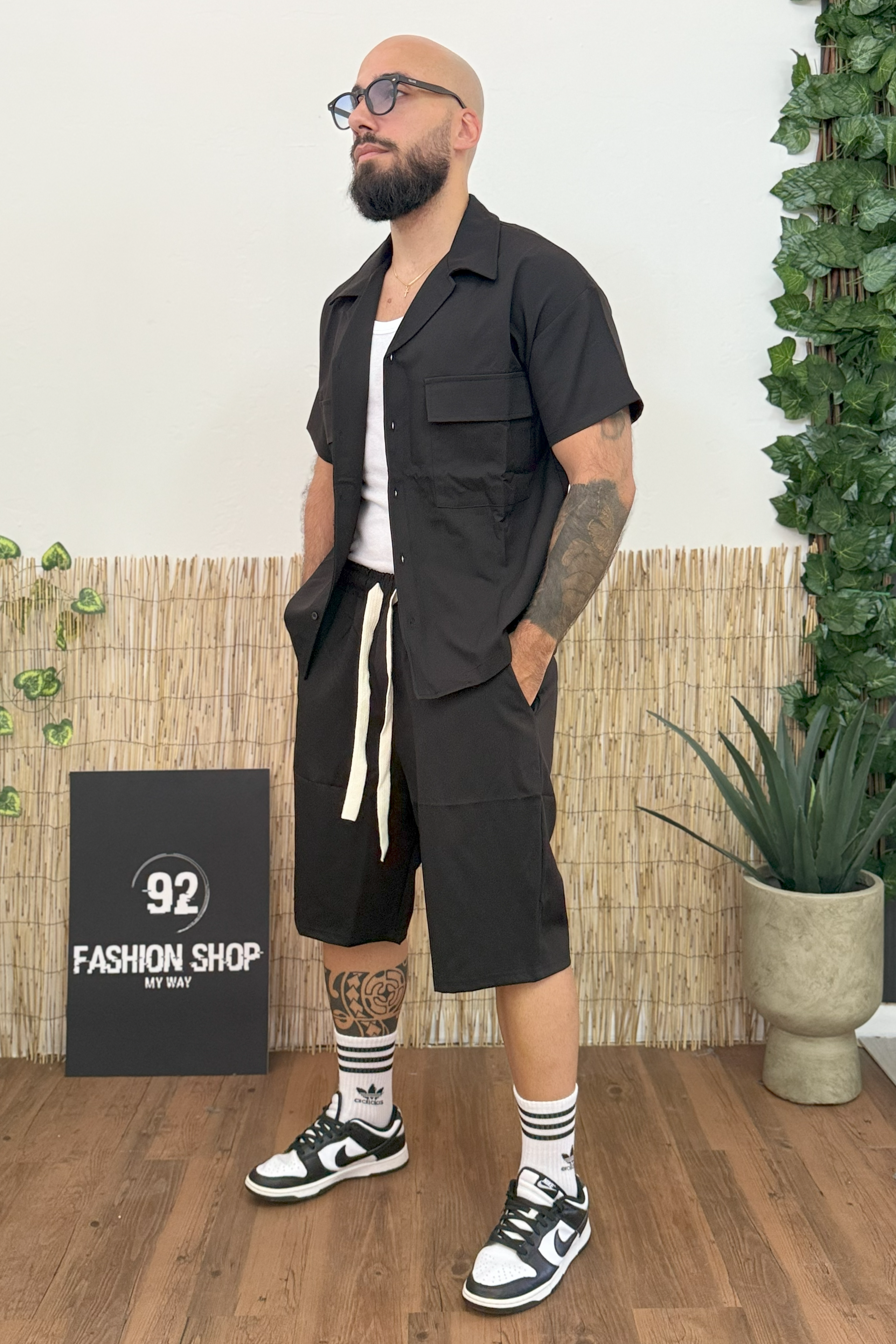 Coordinato Uomo Camicia e Bermuda Art. Cd121