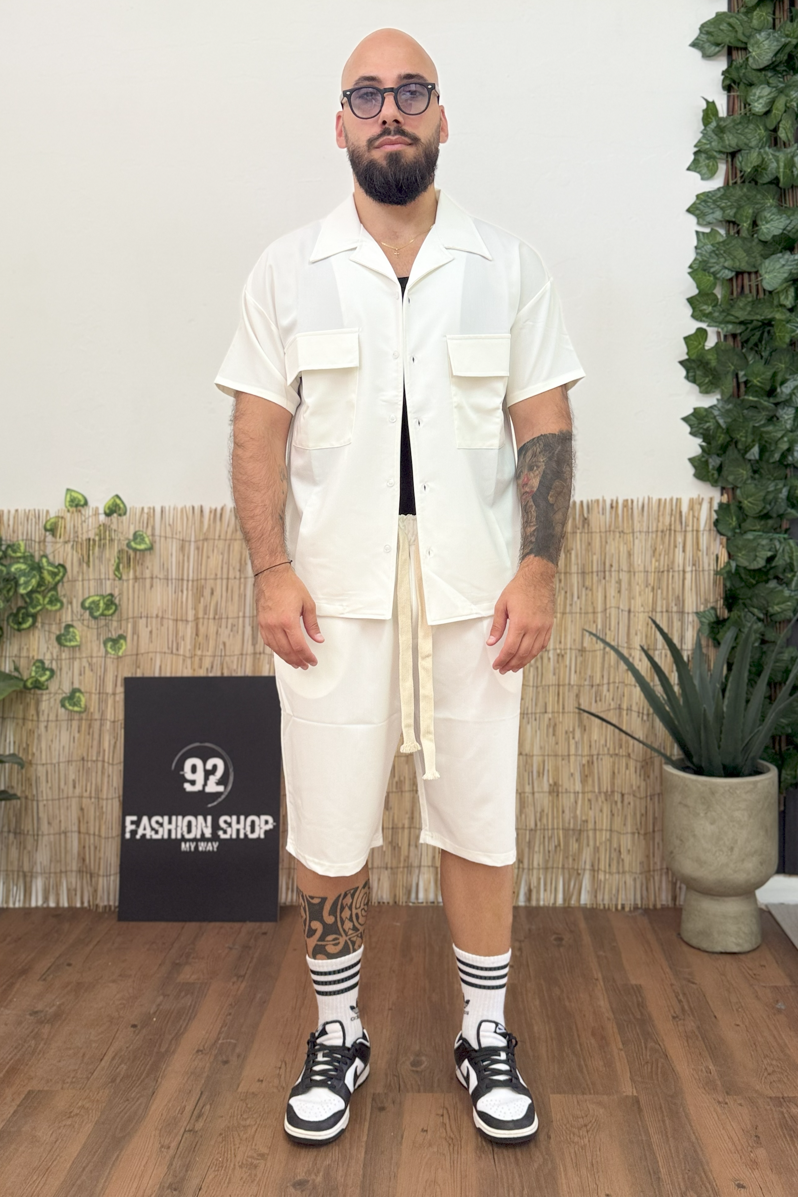 Coordinato Uomo Camicia e Bermuda Art. Cd121