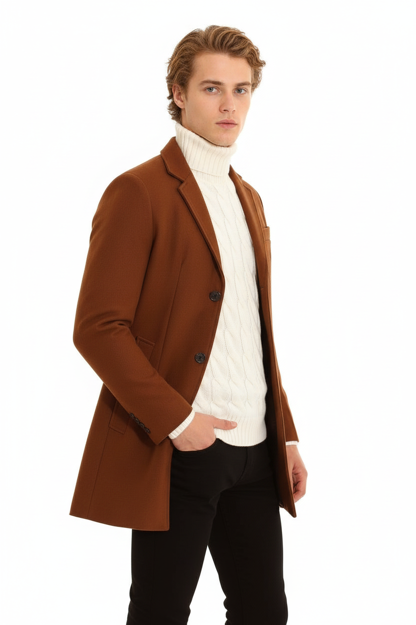Cappotto Uomo Giacca Con Scollo A ''V'' Art. Cp01