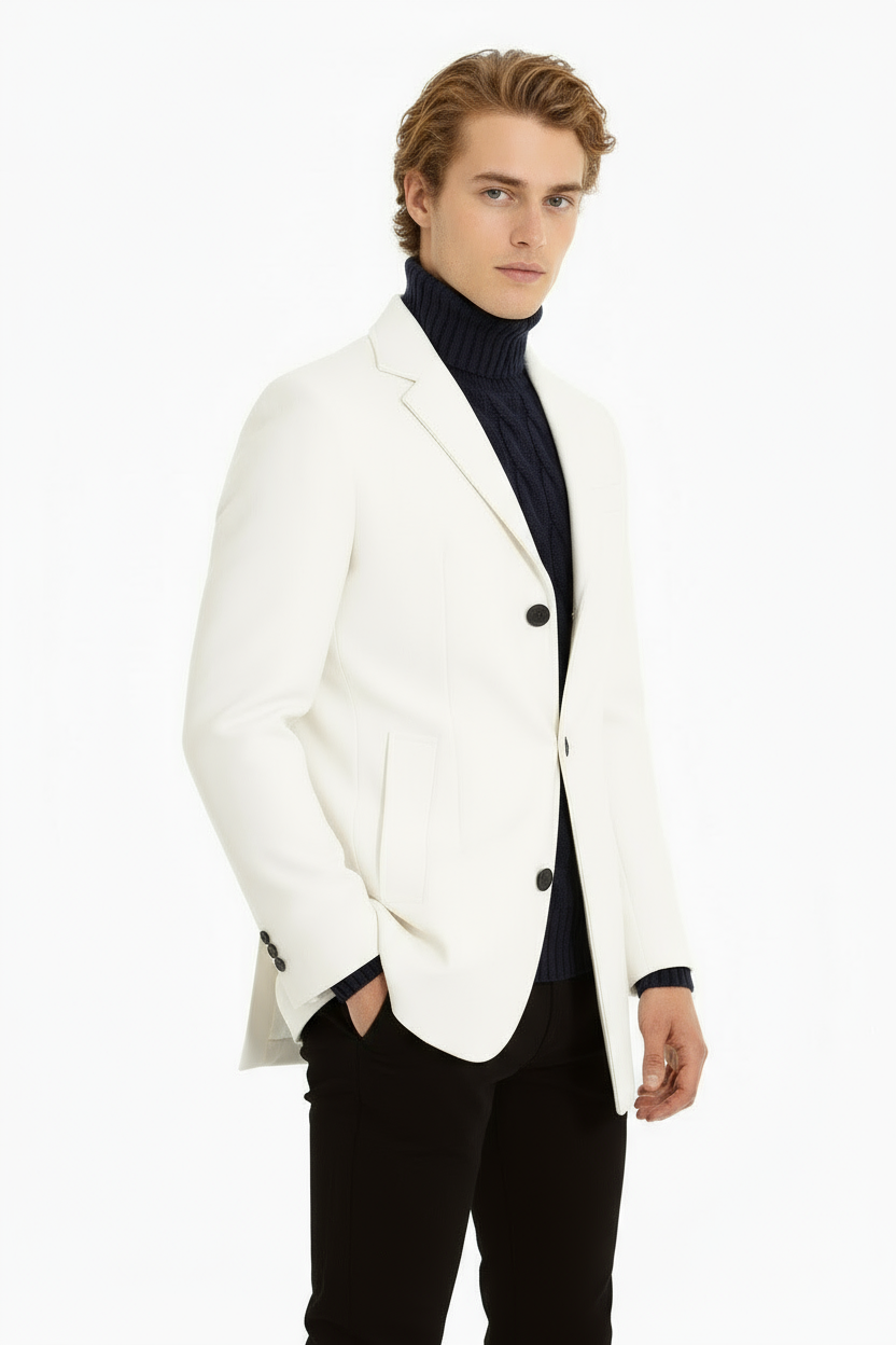 Cappotto Uomo Giacca Con Scollo A ''V'' Art. Cp01