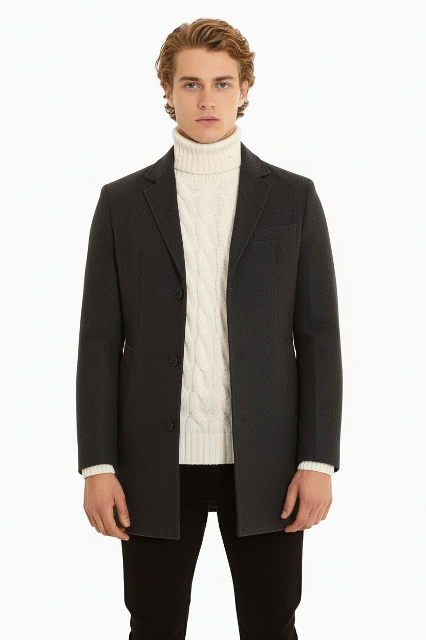 Cappotto Uomo Giacca Con Scollo A ''V'' Art. Cp01