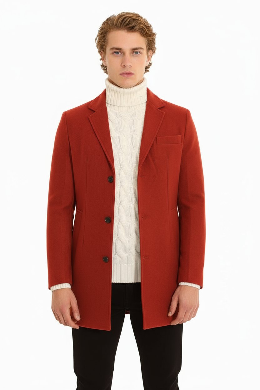 Cappotto Uomo Giacca Con Scollo A ''V'' Art. Cp01