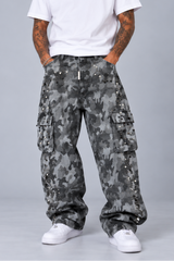 Jeans Cargo Army Con Strass Art. Js588