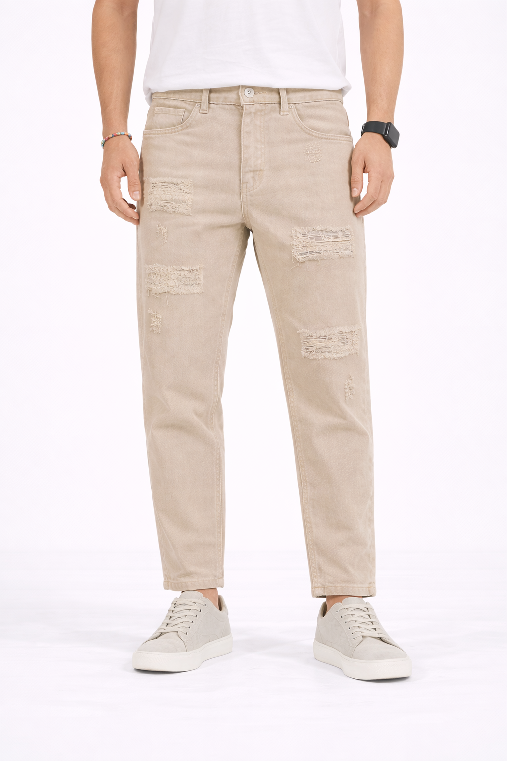 Jeans Uomo 5 Tasche Strappi e Abrasioni Art. Js201