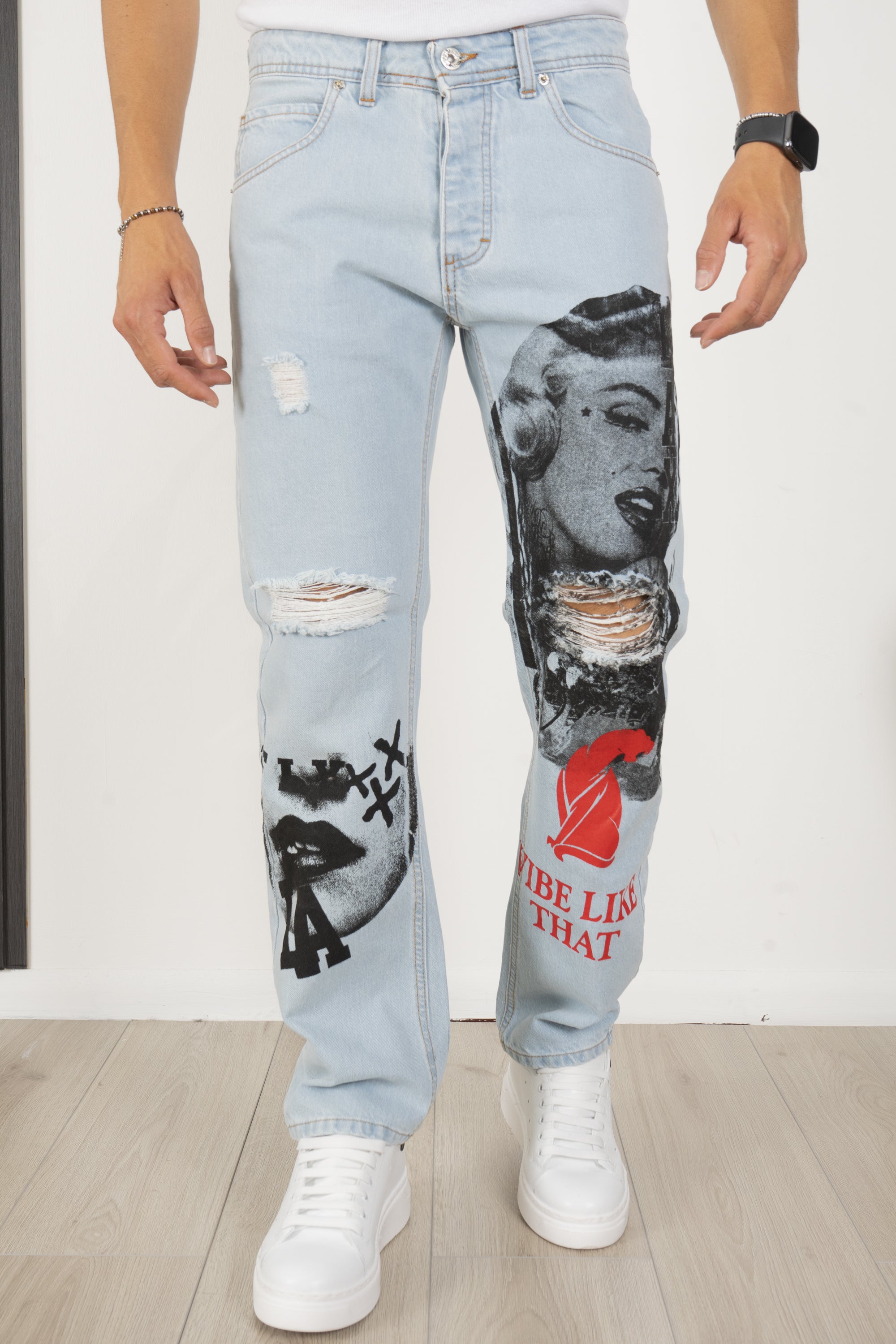 Jeans Maryland Fondo Largo Art. Js156-Straight fit
