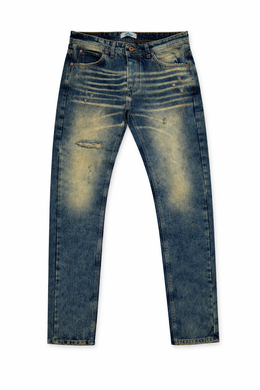 Jeans Straight Fit "Sun-Baked" con Effetto Dirty Wash Art. Js561