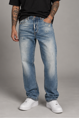 Jeans Straight Fit Used Sabbiato Art. Js578