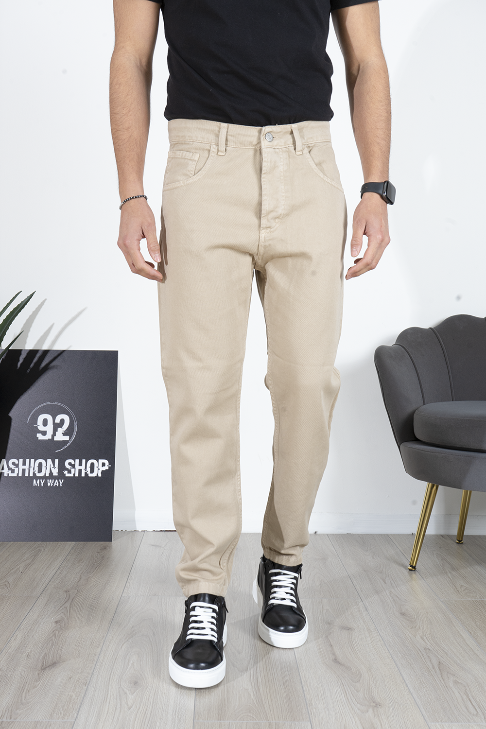 Jeans Basic Regular Tinta Unita 5 Tasche Art. JS468