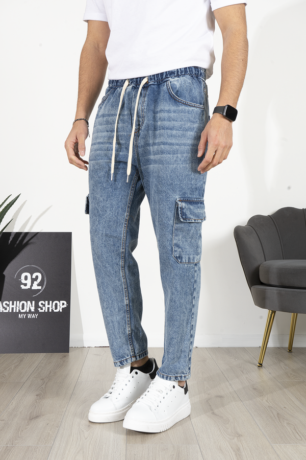Jeans Uomo Vita Jogger Cargo Art. Js518