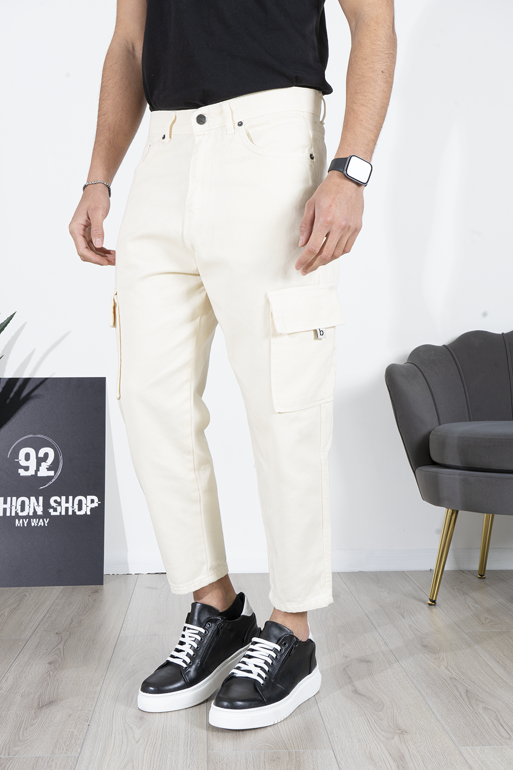 Jeans Cargo 'B' Bull Denim Art. Js515