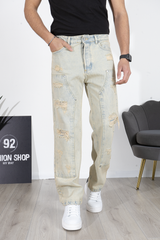Jeans Carpenter Con dettagli Vintage e Abrasioni Art. Js525