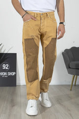 Jeans Carpenter Distressed e Patches Straight Fit Art. Js528