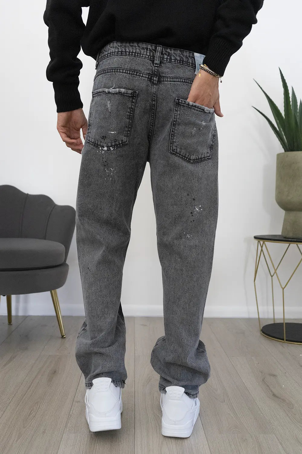 Jeans Con Sfumature e Tasche alle caviglie Art. Js484