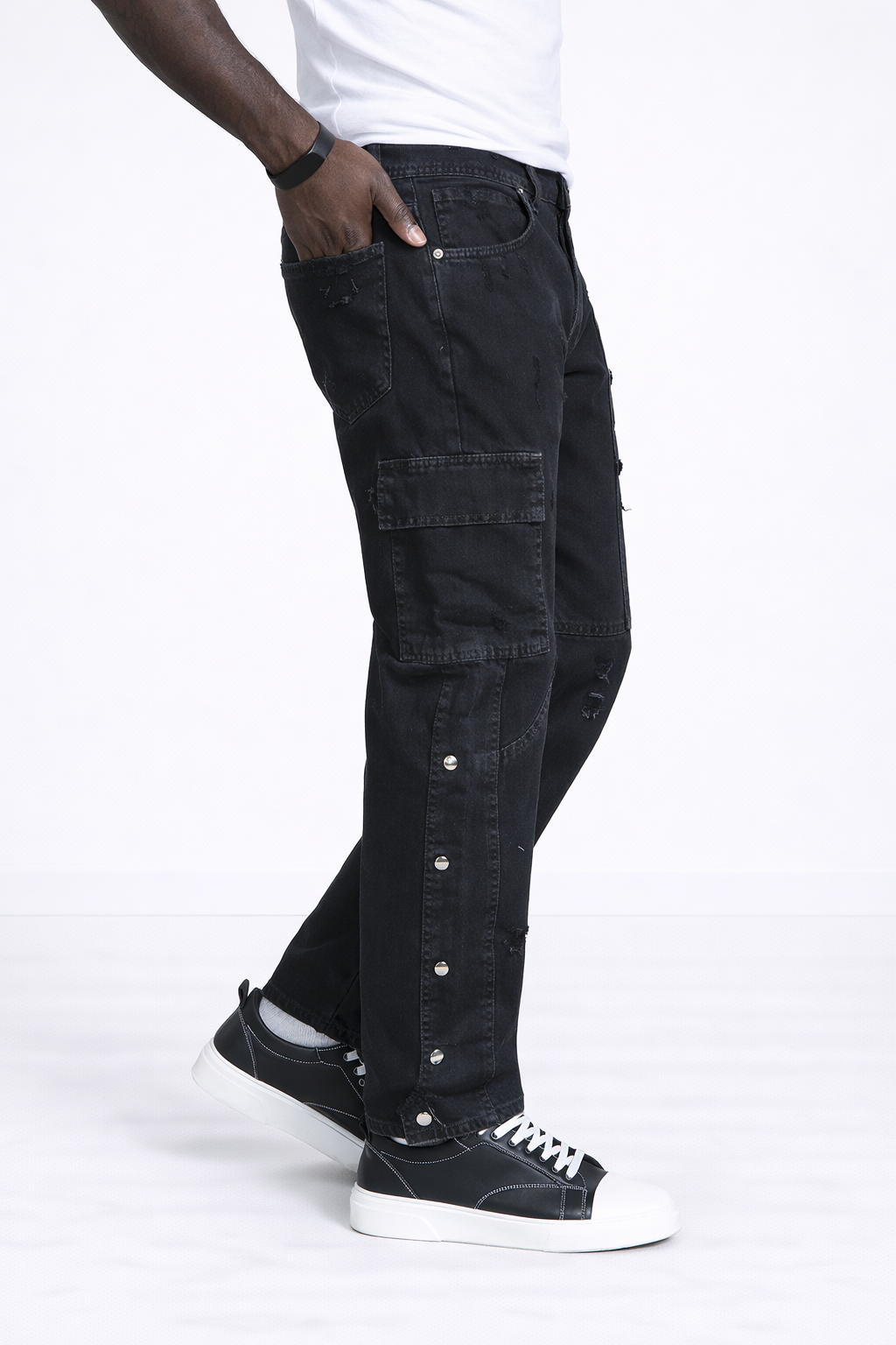 Jeans Straight Fit Cargo Art. Js475