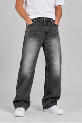 Jeans Baggy Black Graffiato Art. Js591