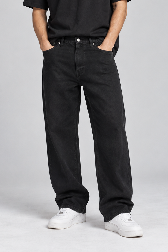 Jeans Baggy Total Black Art. Js594