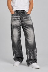 Jeans Baggy Black Washed Art. Js590