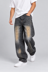 Jeans Baggy Black Con Sfumature Art. Js598