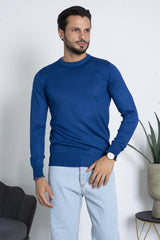 Maglioncino Girocollo In Filo Rasato Slim Fit Art. Mg147