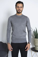 Maglioncino Girocollo In Filo Rasato Slim Fit Art. Mg147