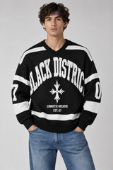 Maglioncino Scollo V '' Black District'' Art. Mg191