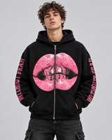 Felpa Con Stampa Bocca Pink Art. Fe210