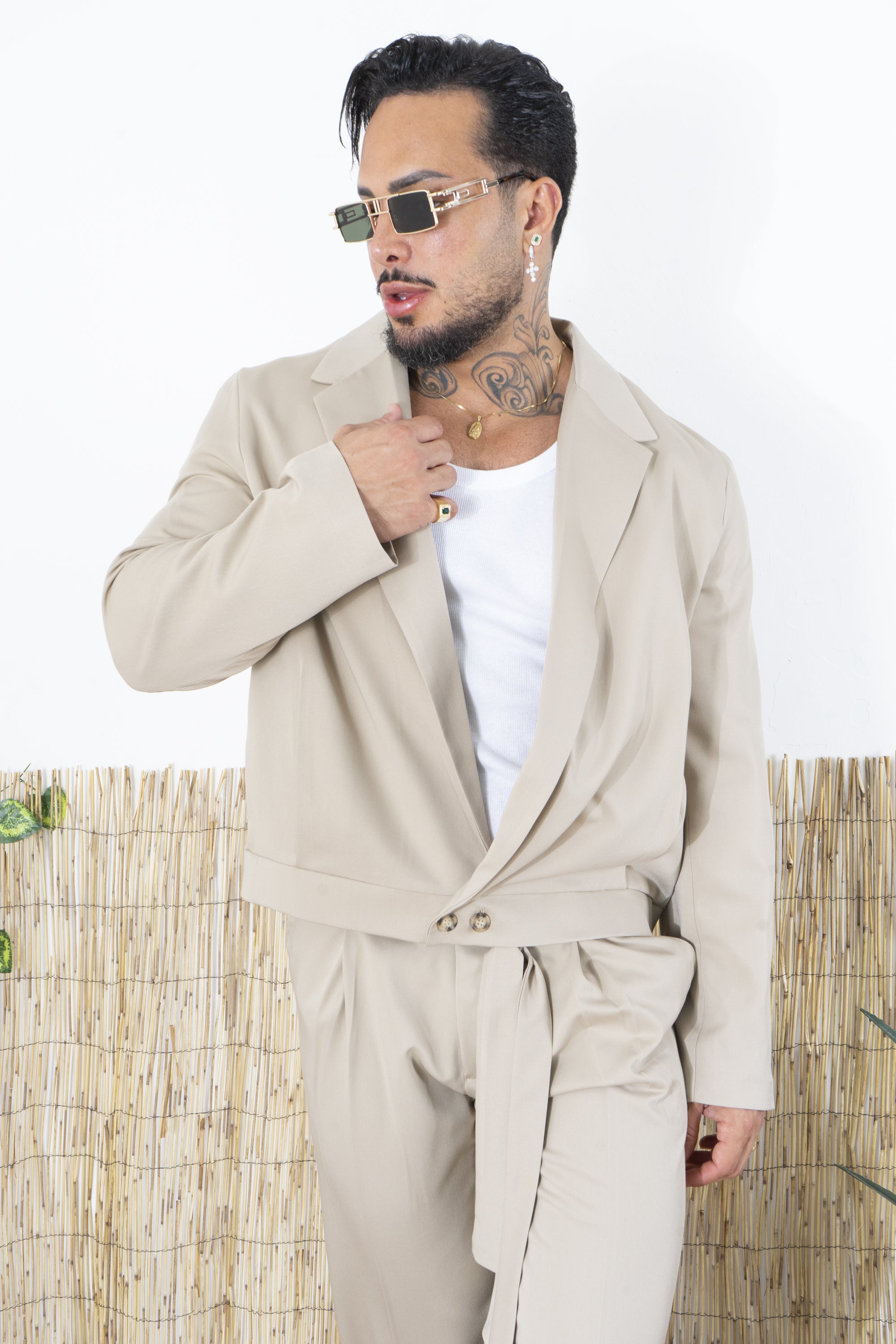 Abito Con Giacca Crop Collo Reverse Art. Ab20