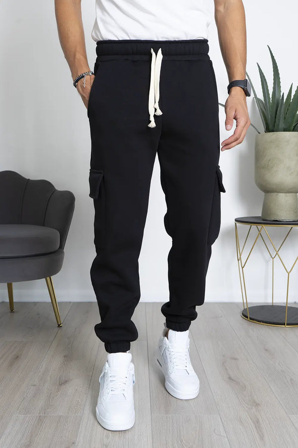 Pantalone Tuta Cargo Felpato Art. PT199