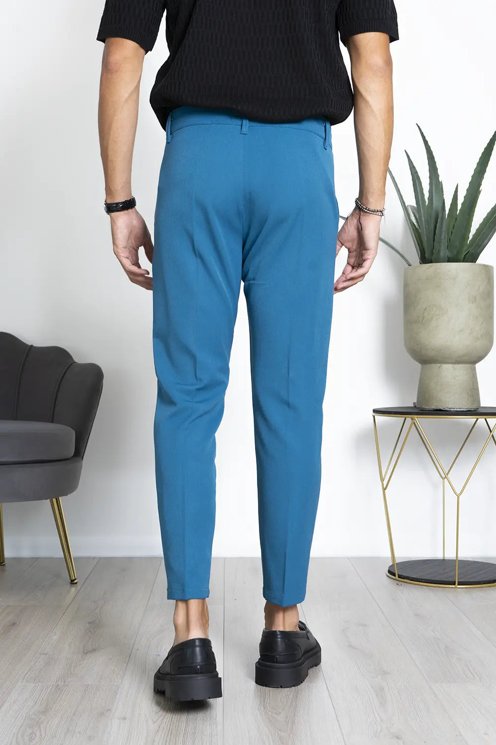 Pantalone Uomo Con Bottone Decentrato Art. PT165