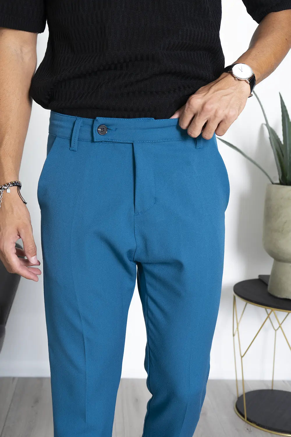 Pantalone Uomo Con Bottone Decentrato Art. PT165