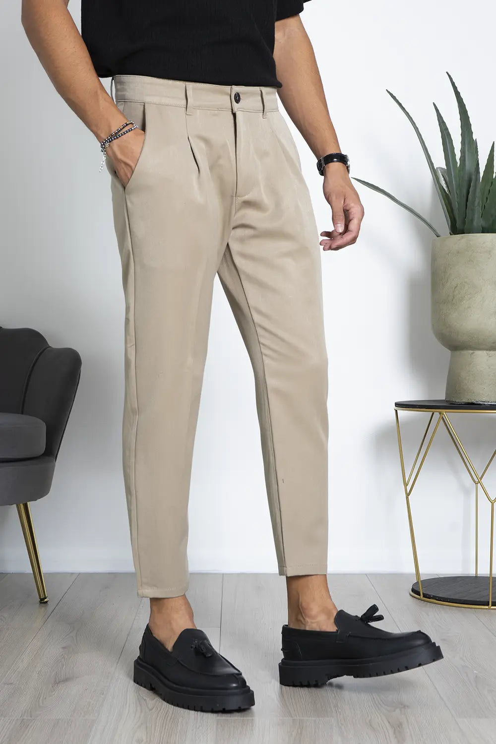 Pantalone Casual Bottone centrale Art. PT198