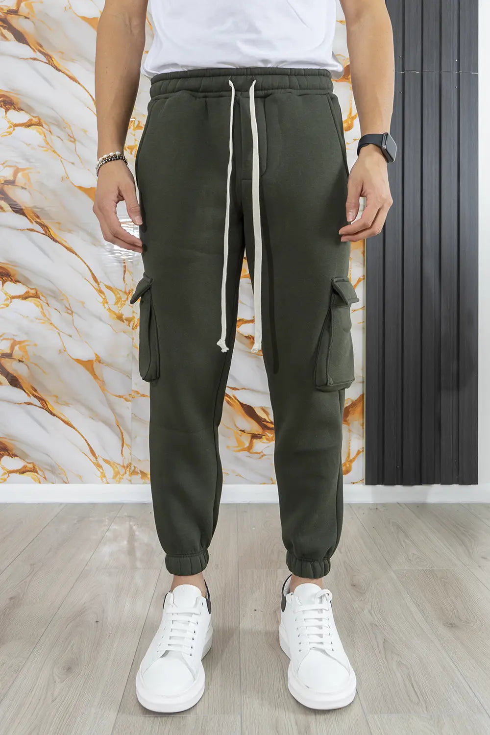 Pantalone Tuta Cargo Felpato Art. PT199