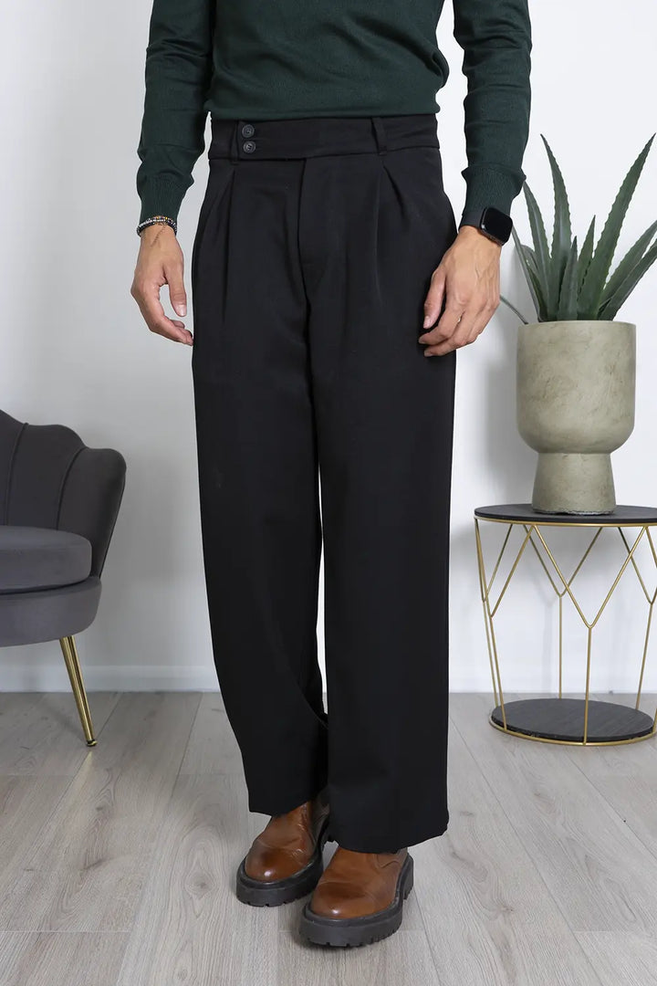 Pantaloni Lunghi 27 29 31 Poliestere Pantaloni Uomo Vita 30-62 Taglia Grande - Casual E Formale, Gamba Dritta, Vari Colori Pantaloni Uomo - Foto 3